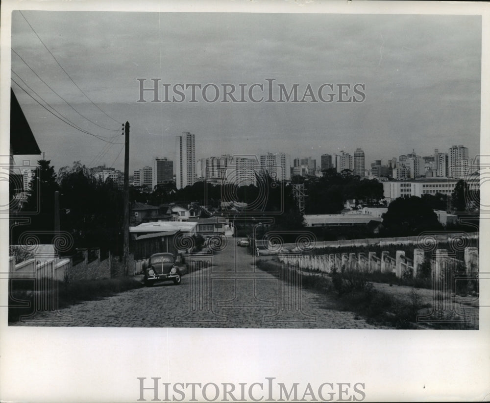 1966 Press Photo View of Curitiba, capital of Parana state, Brazil- Historic Images