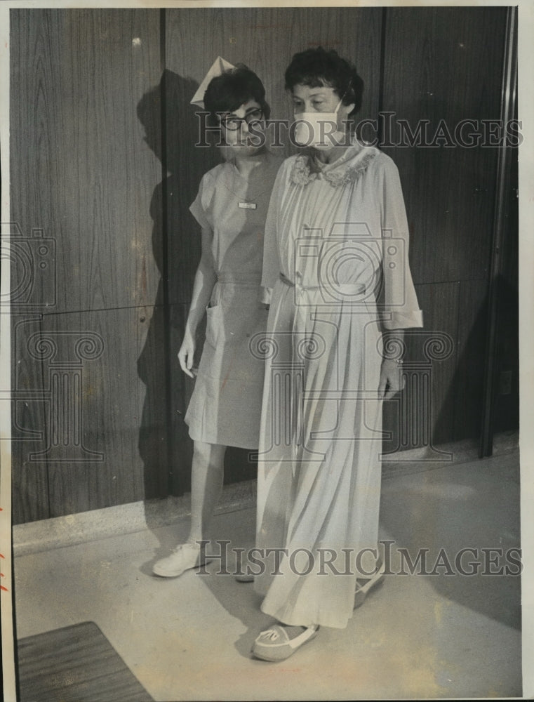 1968 Press Photo Mrs John Anick, Wisconsin&#39;s first heart transplant recipient- Historic Images