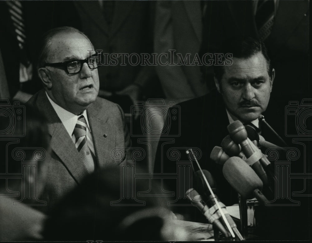 1978 Press PhotoSouth Africa&#39;s Prime Minister John Vorster announcing retirement- Historic Images