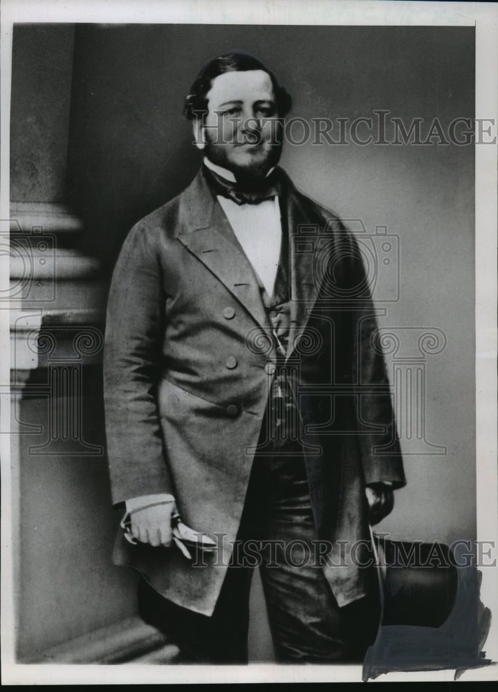 1966 Press Photo Portrait of Judah Benjamin, Sec of state of the Confederacy- Historic Images