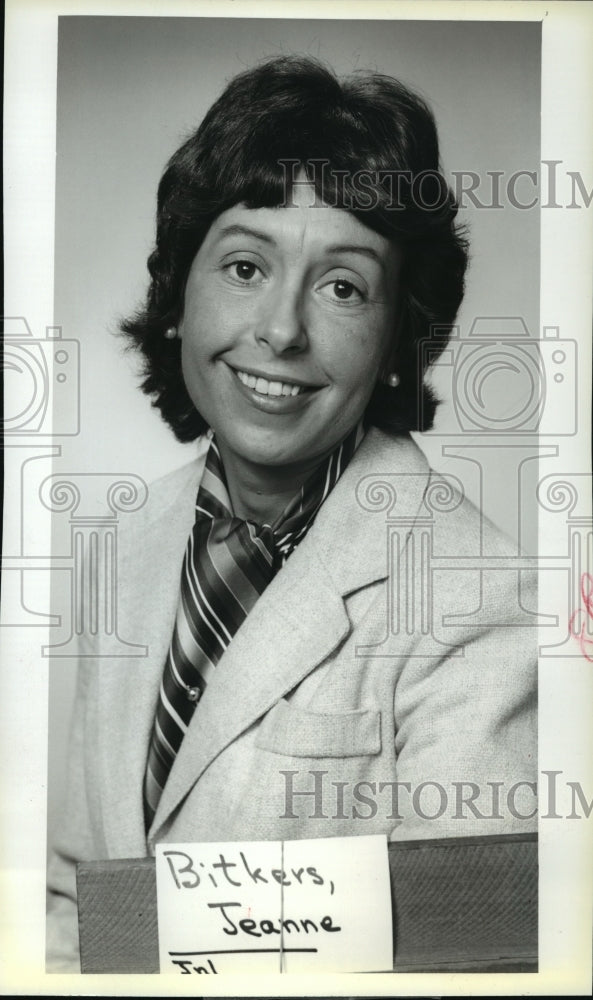 1979 Press Photo Jeanne Bitkers, elected chairman of the council - Historic Images