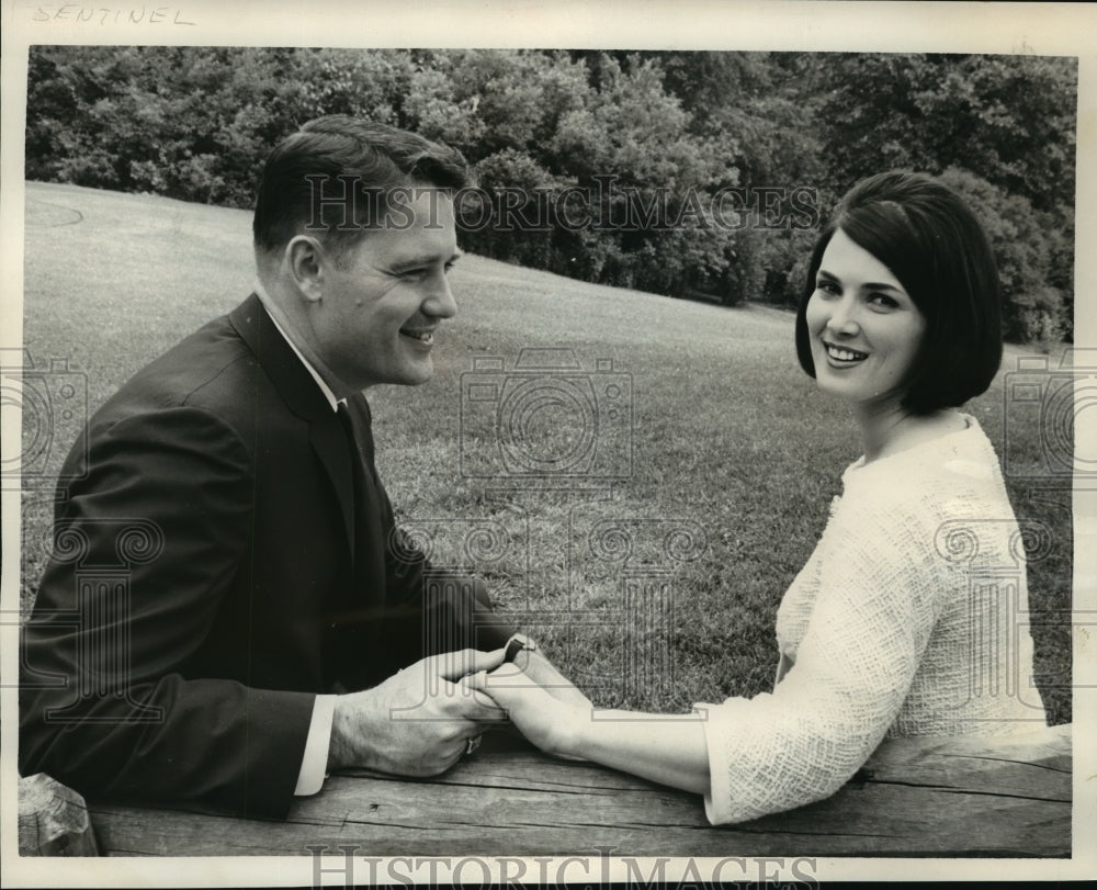 1964 Press Photo Miss Barbara Ann Schallack, will married Atty. David J. Baldwin- Historic Images