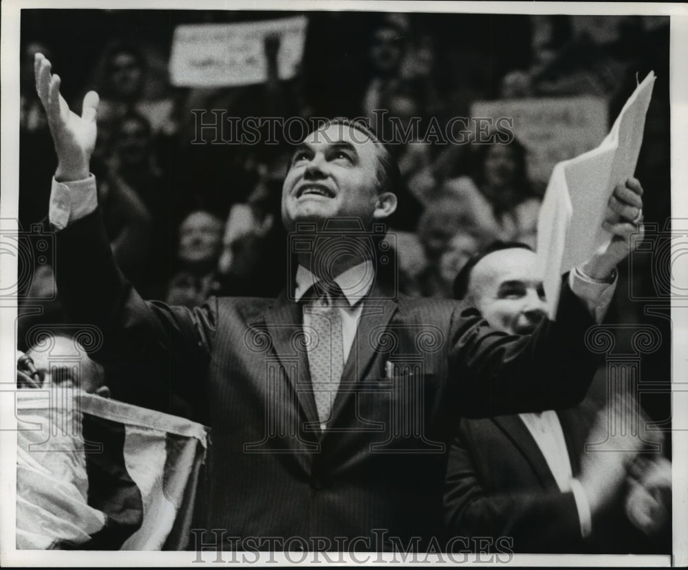 1968 Press Photo Third party presidential candidate George Wallace- Historic Images