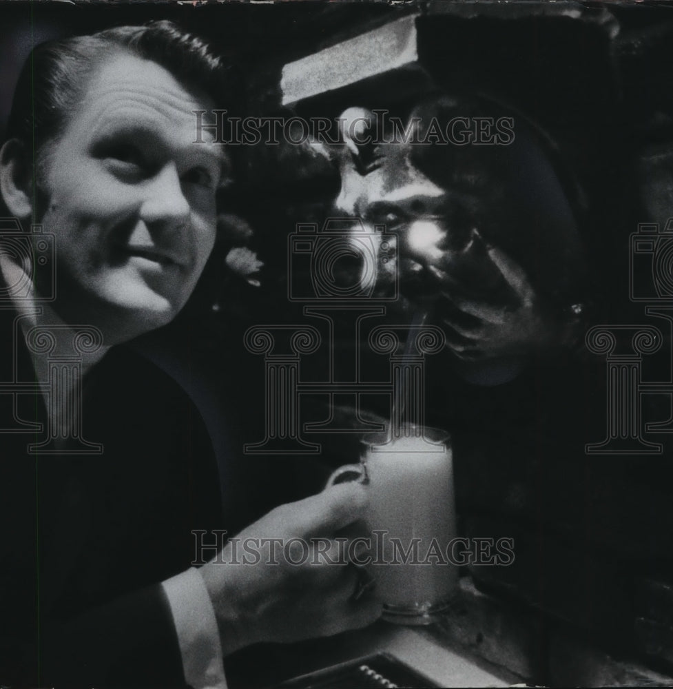 1969 Press Photo David Baldwin, owner of Gatsby&#39;s, the new nightclub