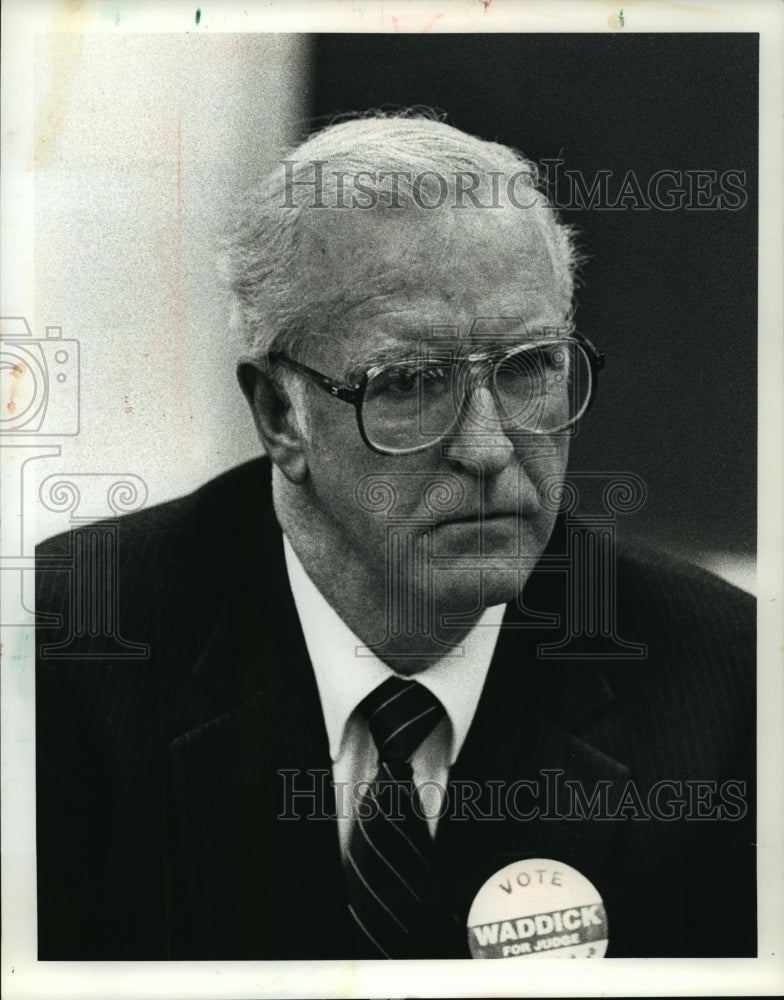 1990 Press Photo Lawrence F Waddick, Candidate for Washington County Judge- Historic Images