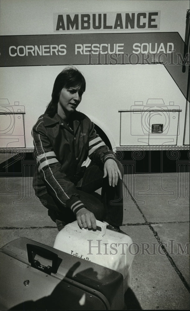 1980 Press Photo Debbie Verburgt of Tess Corners Fire Department - mja13878