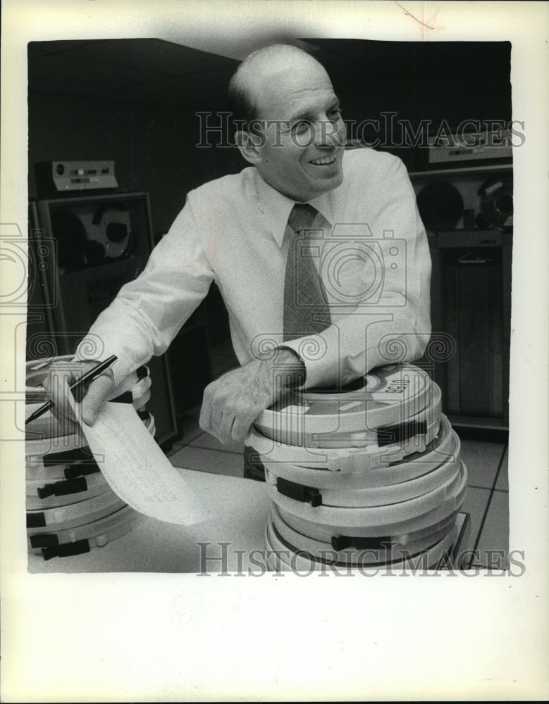 1978 Press Photo Richard Viguerie in his computer room- Historic Images