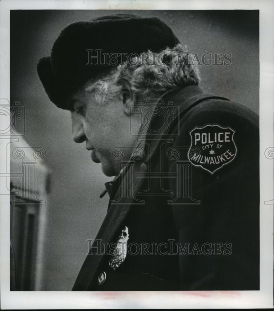 1974 Press Photo Patrolman Jack Anthony of the Milwaukee Police - mja14079