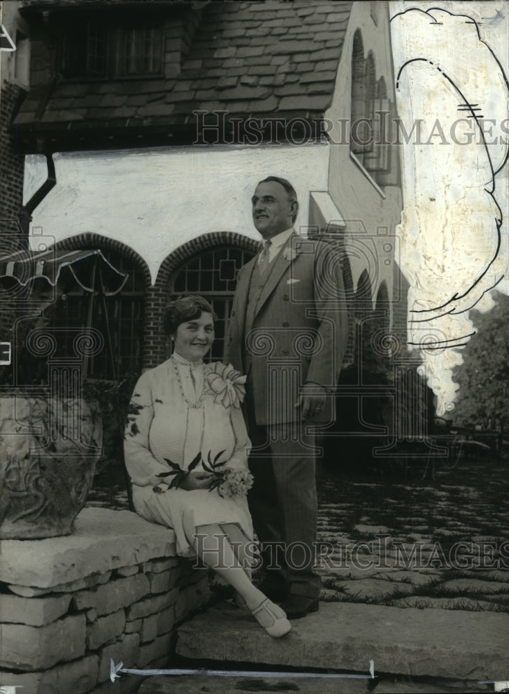 1928 Press Photo Mr &amp; Mrs Walter J Kohler- Historic Images