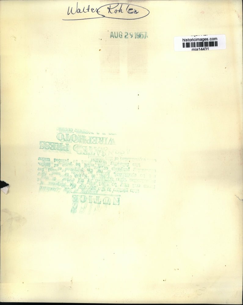 1957 Press Photo Former Gov. Walter J. Kohler and Mrs. Kohler - mja14431