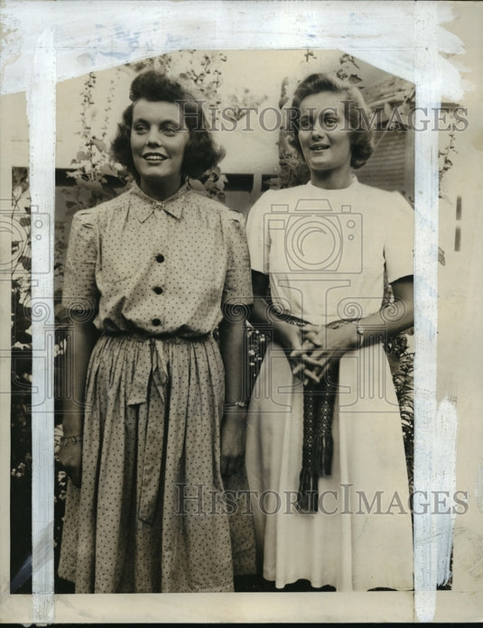 1939 Press Photo Miss Eunice Edwards and Miss Alathena Smith - mja14636