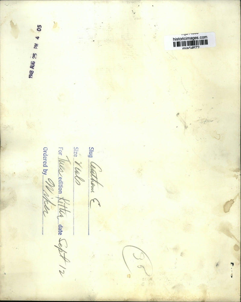 1948 Press Photo Flag ceremony - mja14672