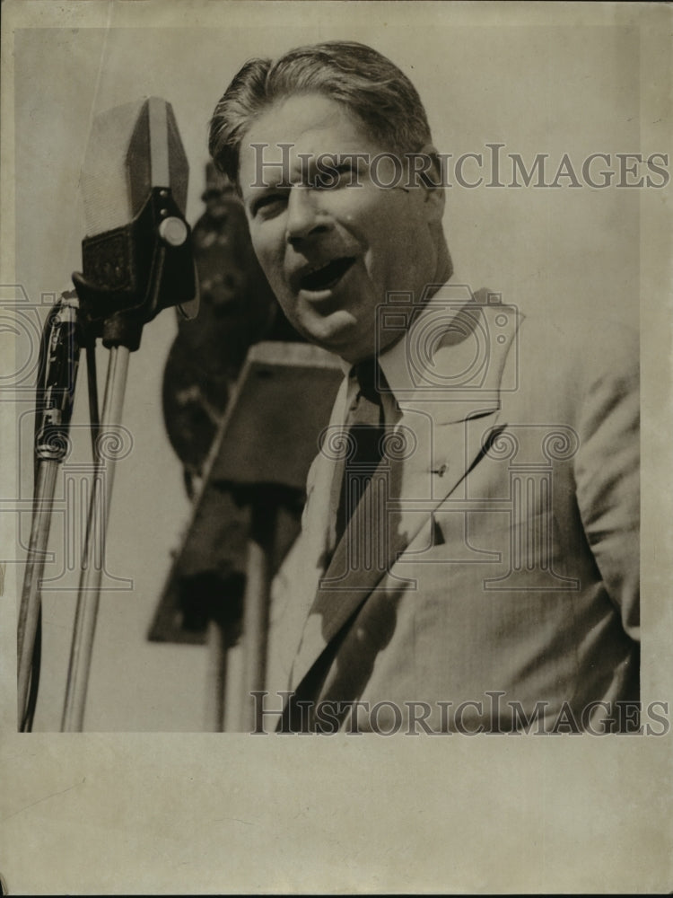 1957 Press Photo Gov. Phillip F. La Follette, Wis. at State Fair, 1957- Historic Images