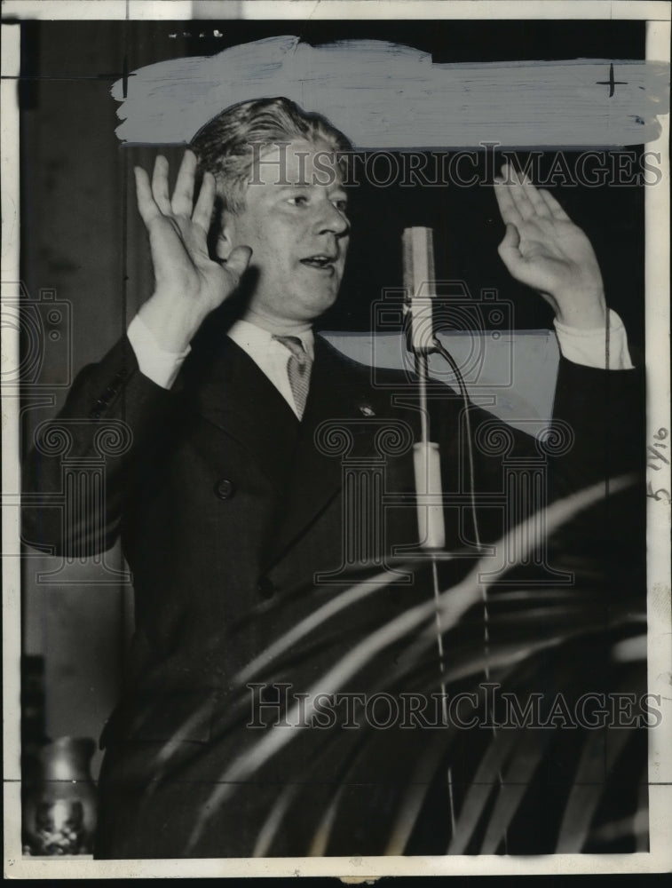 1938 Press Photo Governor La Follette of Wisconsin - Historic Images