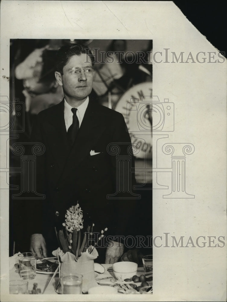 1932 Press Photo Gov. La Follette in Milwaukee March, Lodge Bauquet - Historic Images