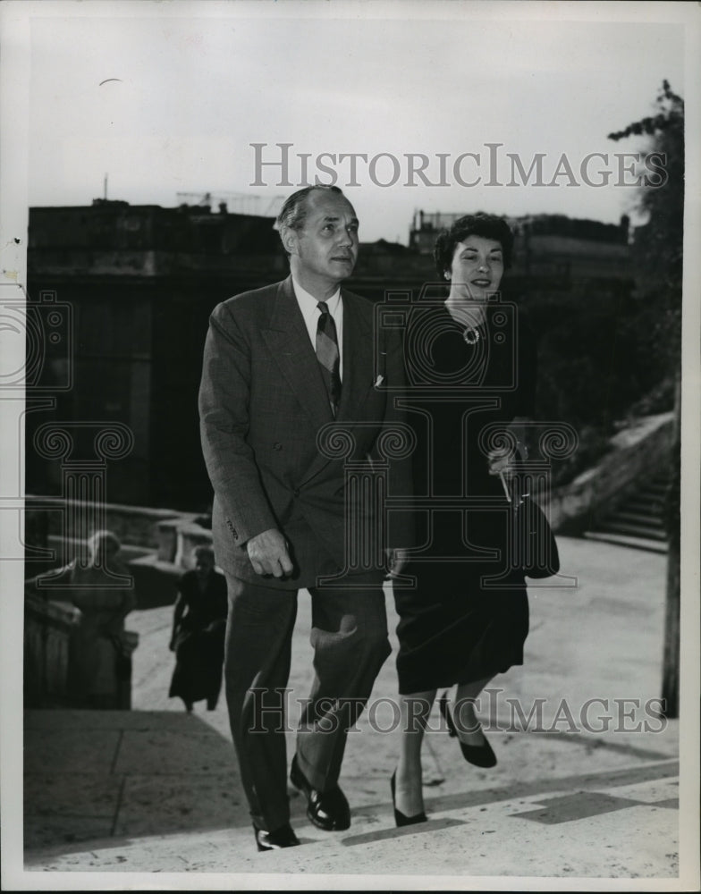 1951 Press Photo Gov. Walter Kohler and his wife- Historic Images