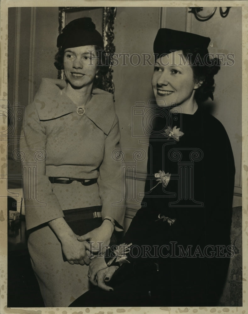 1936 Press Photo Mrs. Gordon Kummer and Ely Preice of Hyunenwood, Pa.