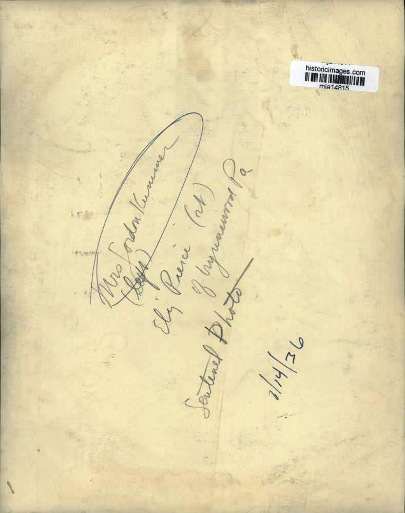 1936 Press Photo Mrs. Gordon Kummer and Ely Preice of Hyunenwood, Pa.