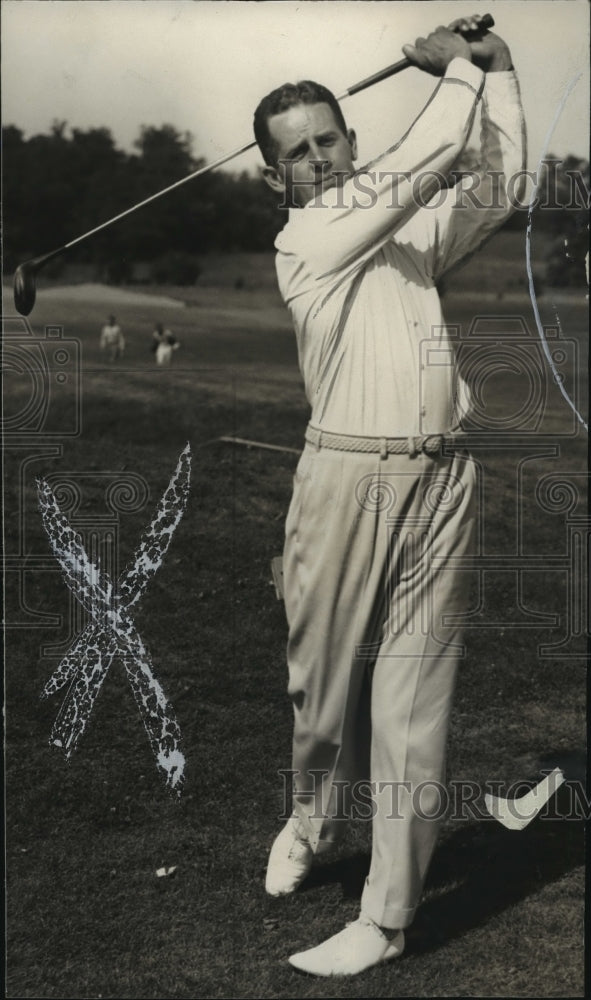 1936 Press Photo Golfer Gordon Kummer- Historic Images