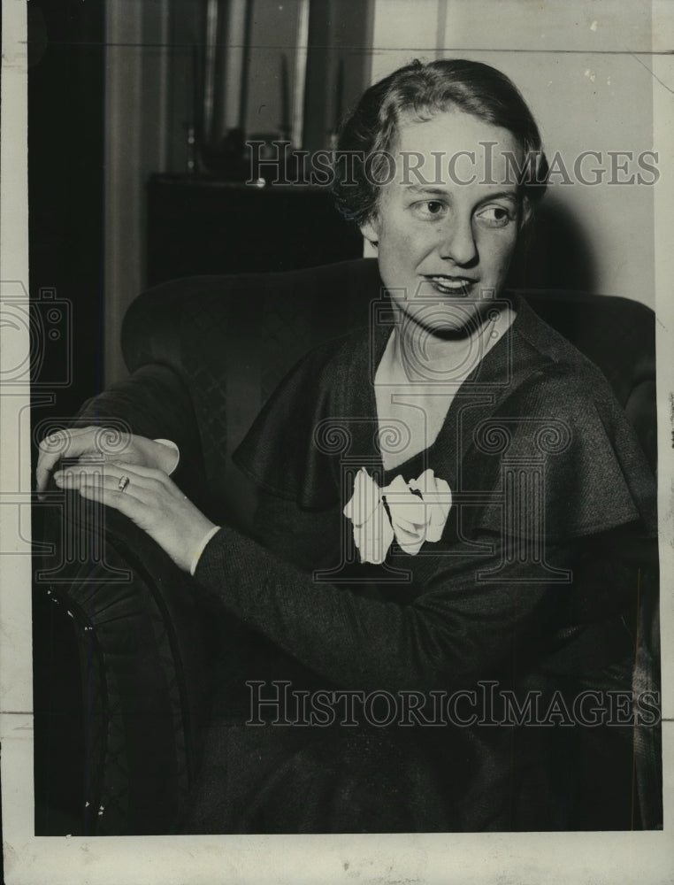 1934 Press Photo Mrs C Weston Lang, new member of Milwaukee Junior League- Historic Images