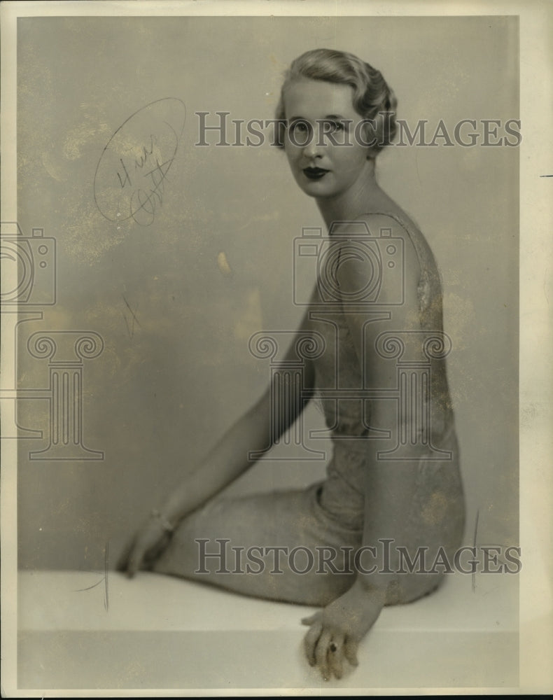 1935 Press Photo Frances Witte now Mrs William Hitz - mja14932- Historic Images