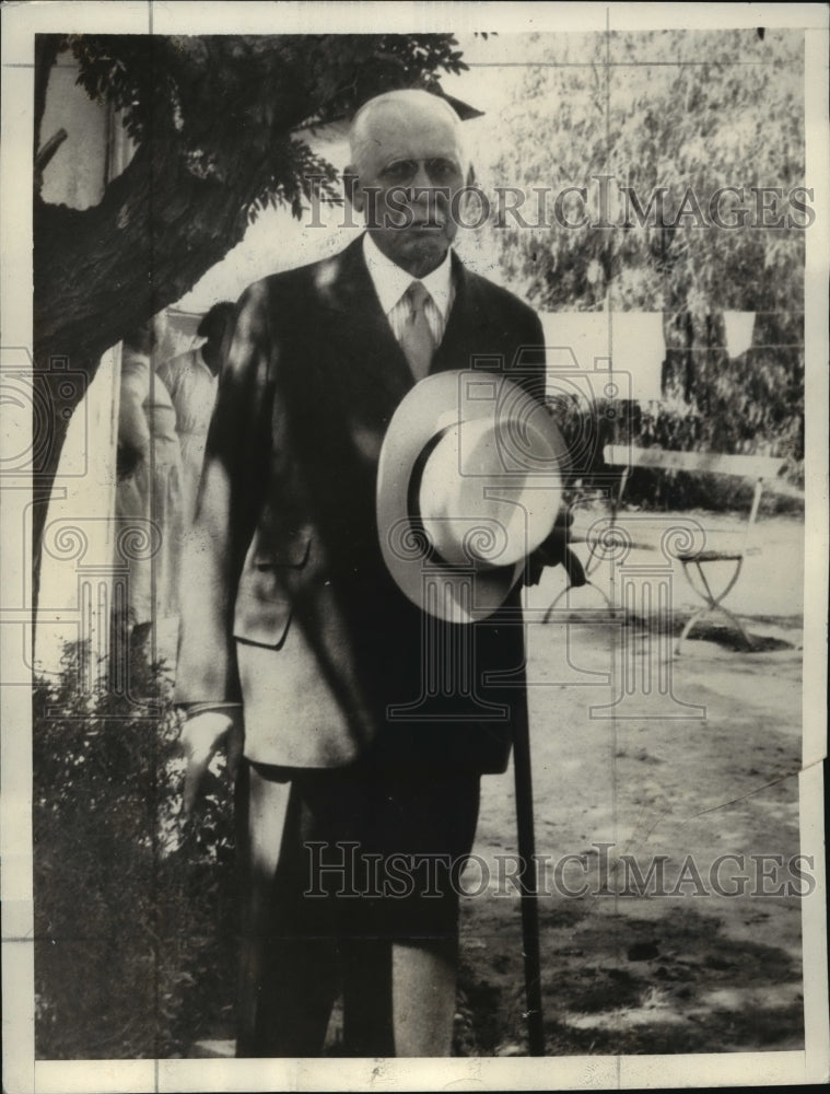 1933 Press Photo Samuel Insull - mja14945