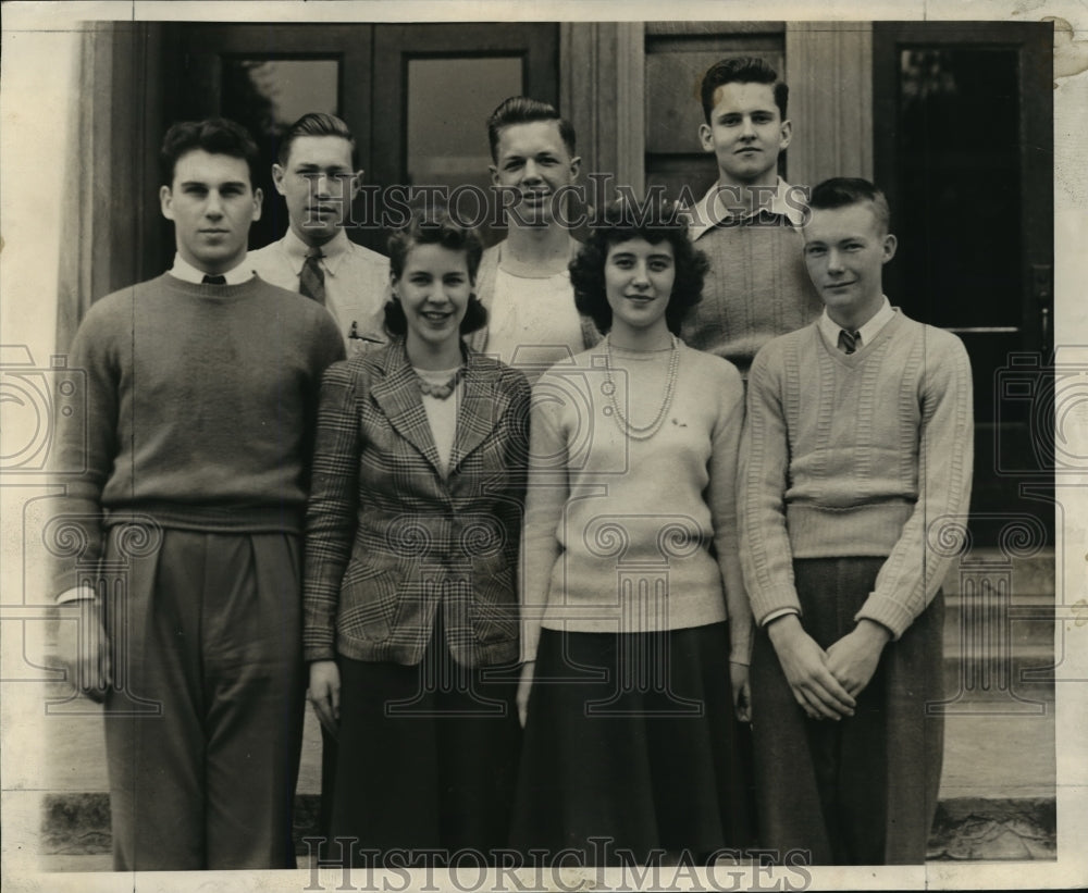 1942 Press Photo High school students as city council to take over - mja15228- Historic Images
