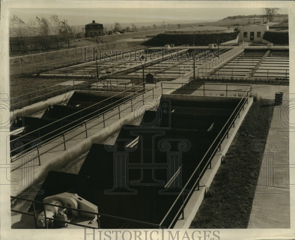 1940 Press Photo Kenosha Sewage Plant- Historic Images