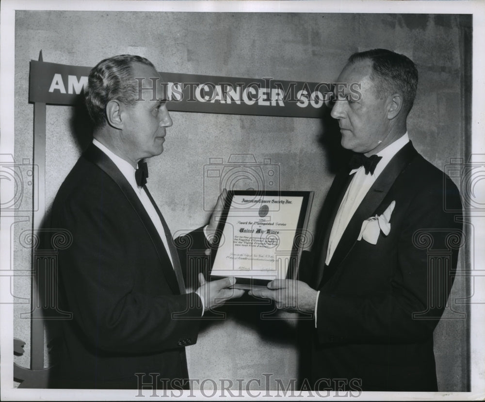 1956 Press Photo Mr. W.H. Neff and Mr. W.A. Patterson- Historic Images