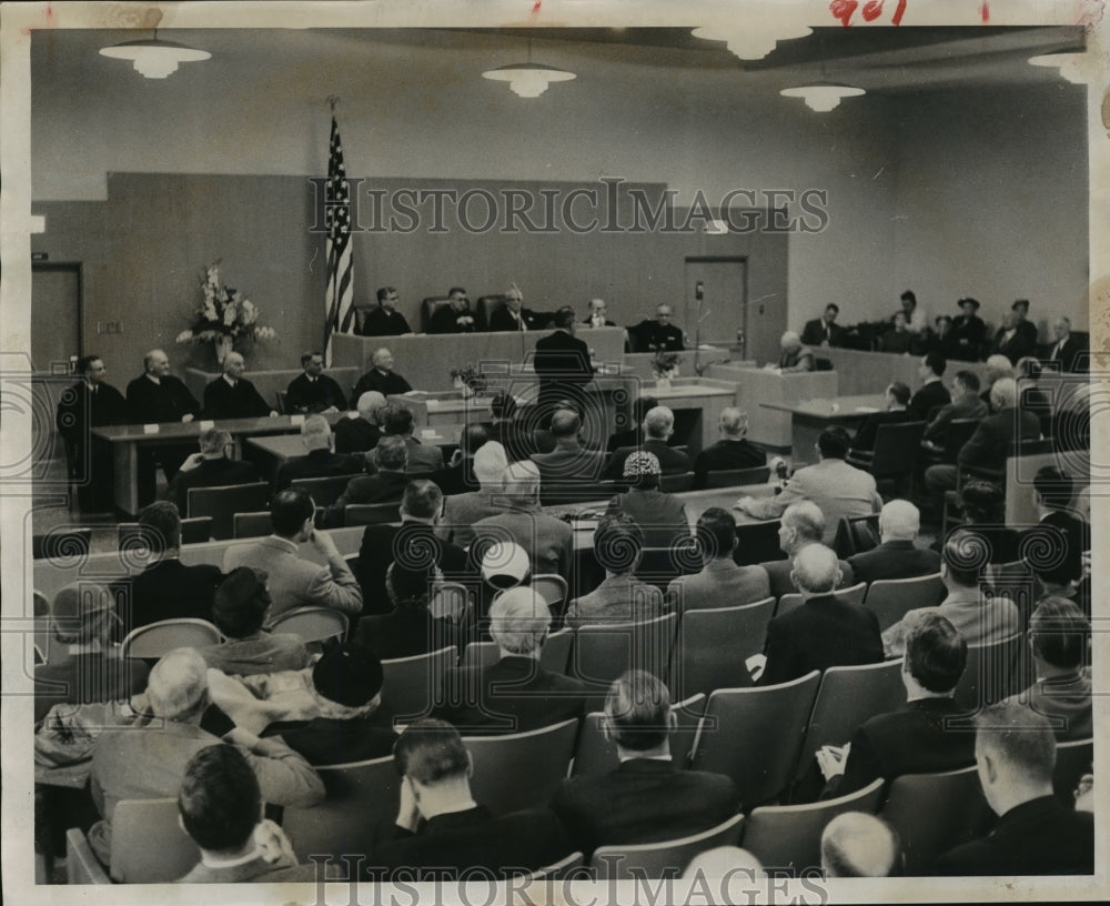 1955 Press Photo Rock County Courthouse dedication at Janesville- Historic Images