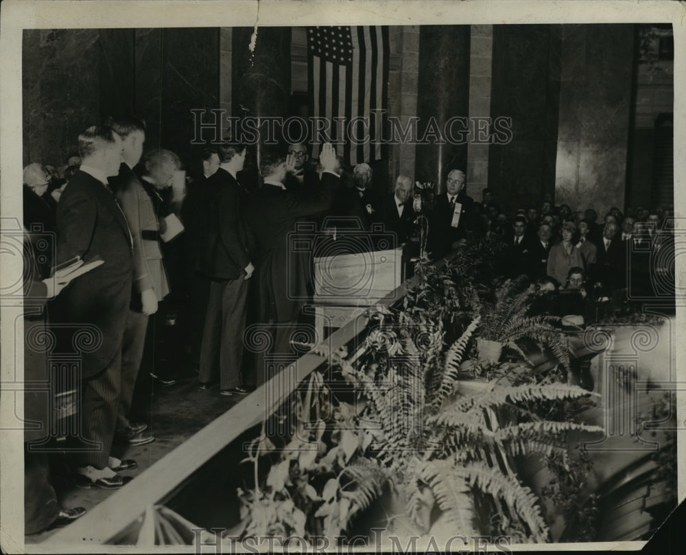 1928 Press Photo Walter J. Kohler in inauguration - mja15602- Historic Images