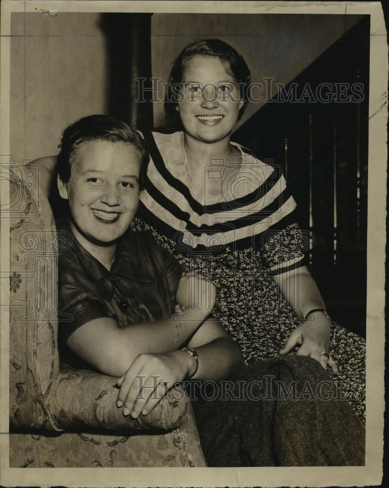  Press Photo Mary Jane Morse and Mary Louise Bryant - Historic Images