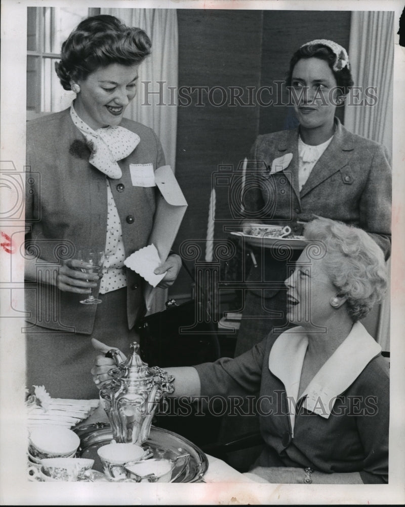 1959 Press Photo Mrs. James Gibbons,Mrs. William Engstrom, Mrs. William Davidson- Historic Images