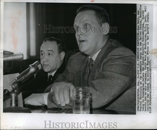 1960 Press Photo Gus Hall, matriculated in Moscow - mja16216- Historic Images
