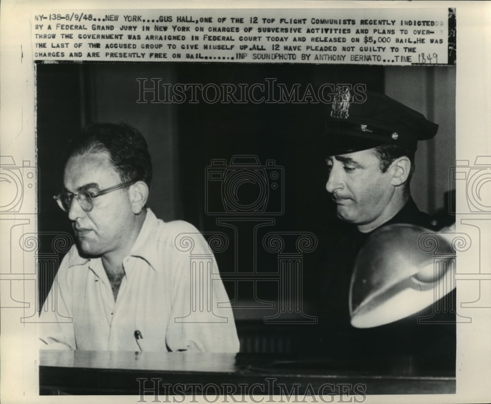 1948 Press Photo Gus Hall, one of the 12 top flight Communists- Historic Images