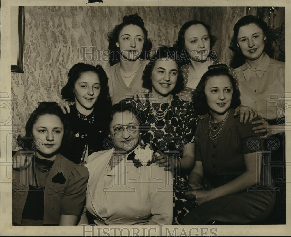 1939 Press Photo Mrs. Charles Salb Jr. Mrs. William Knoernschild &amp; others- Historic Images