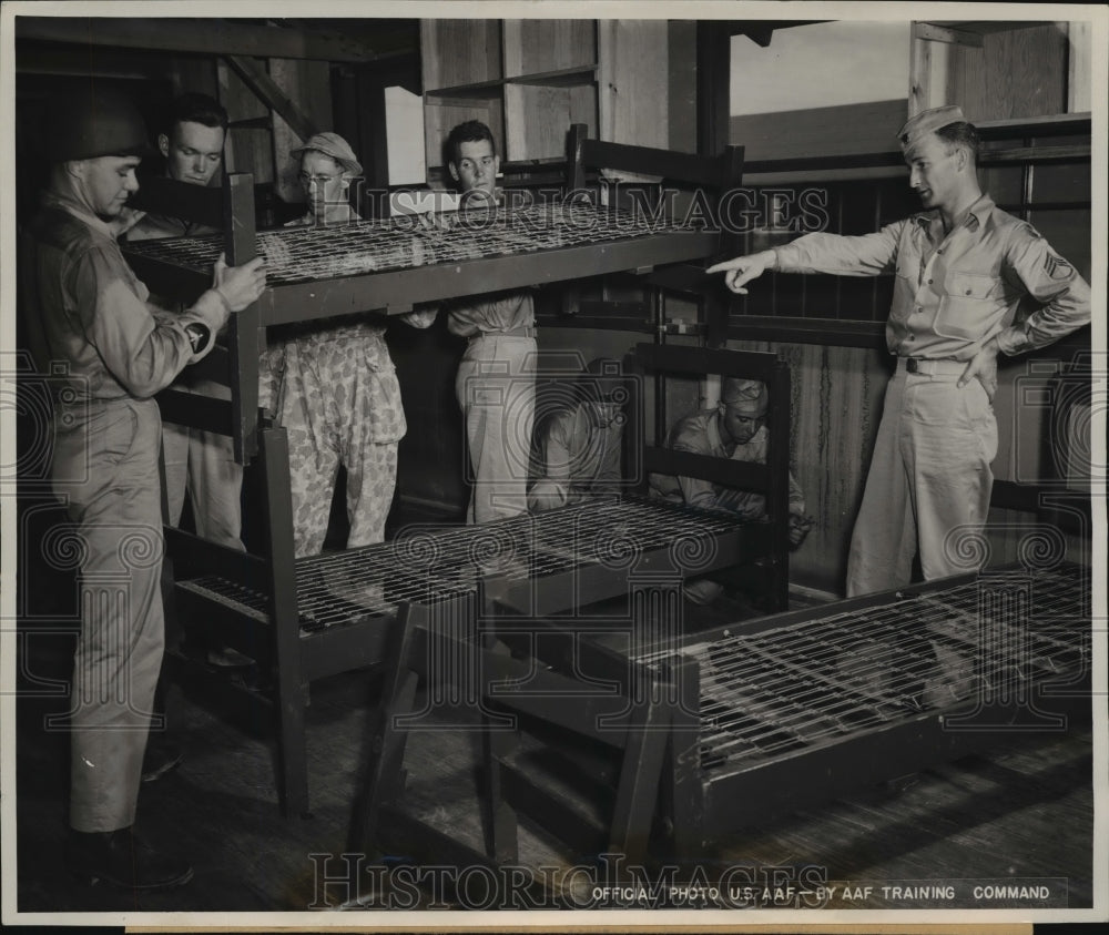  Press Photo FD MacIver &amp; GD Olson at Balckland Army Air Field- Historic Images