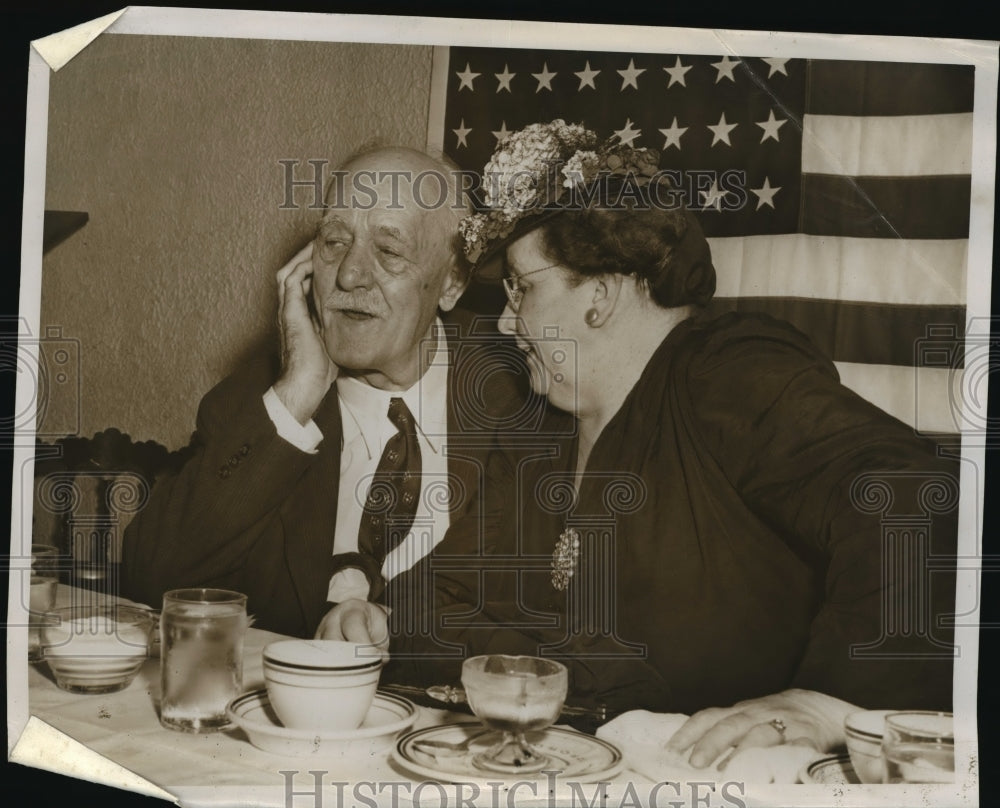  Press Photo Officials at a party- Historic Images