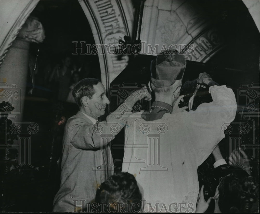 1951 Press Photo Archbishop Ricardo Pittini, primate of the West Indies  - Historic Images