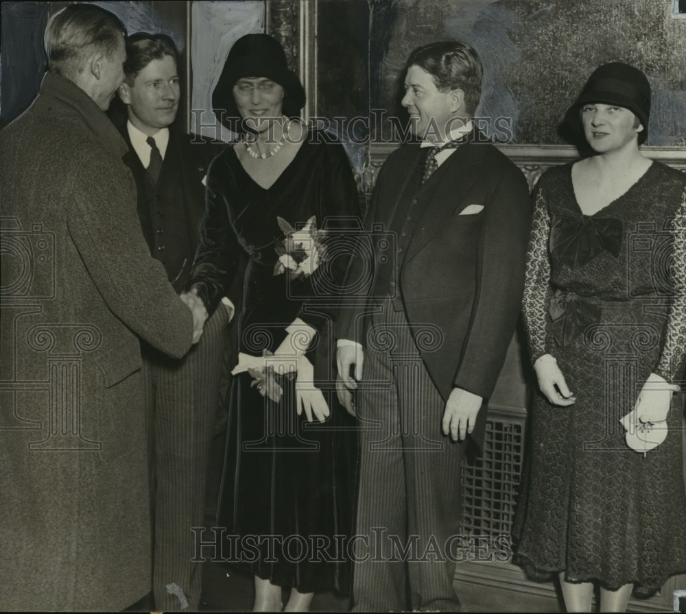 1931 Press Photo Gov & Mrs Phillip LaFollette W/ Sen & Mrs Robert LaFollette