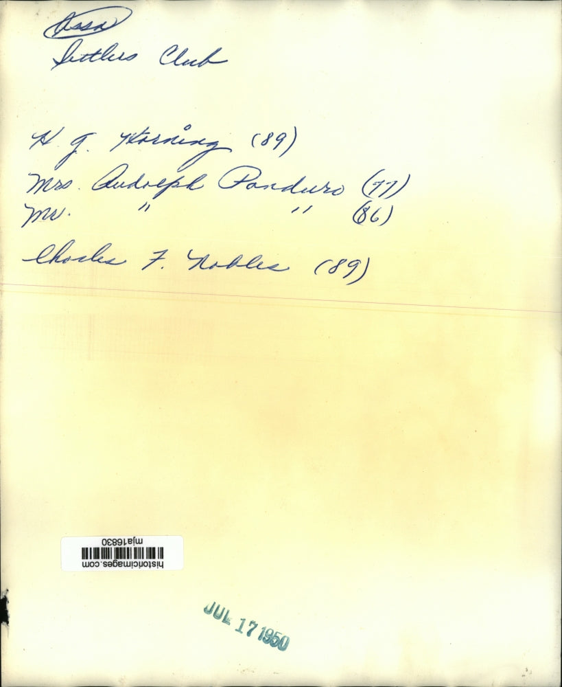 1950 Press Photo H. G. Horning, Mr. & Mrs. Rudolph Panduro, Charles F.Nobles