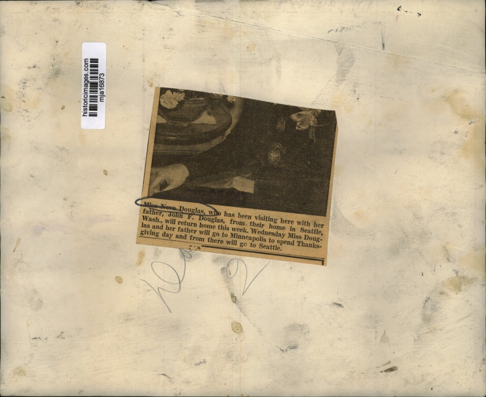 1933 Press Photo Miss Neva Douglas - mja16873