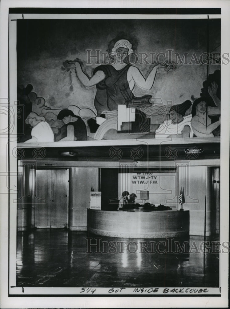 1962 Press Photo At WTM-TV, WTMJ-FM office - mja17241- Historic Images