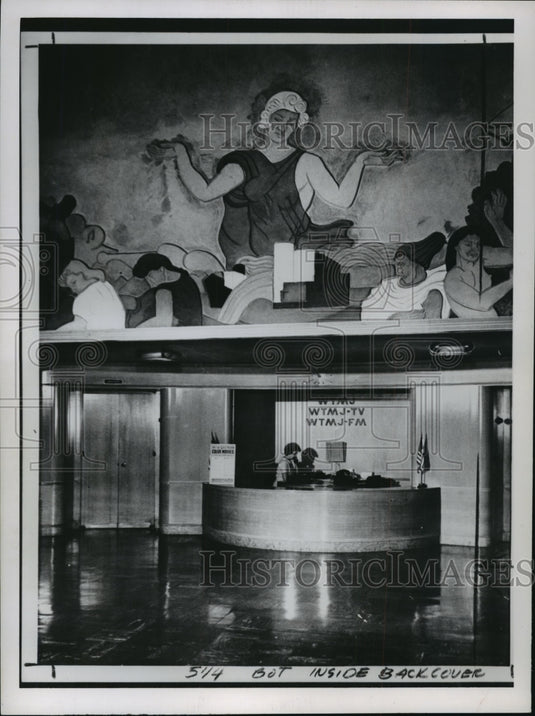 1962 Press Photo At WTM-TV, WTMJ-FM office - mja17241- Historic Images