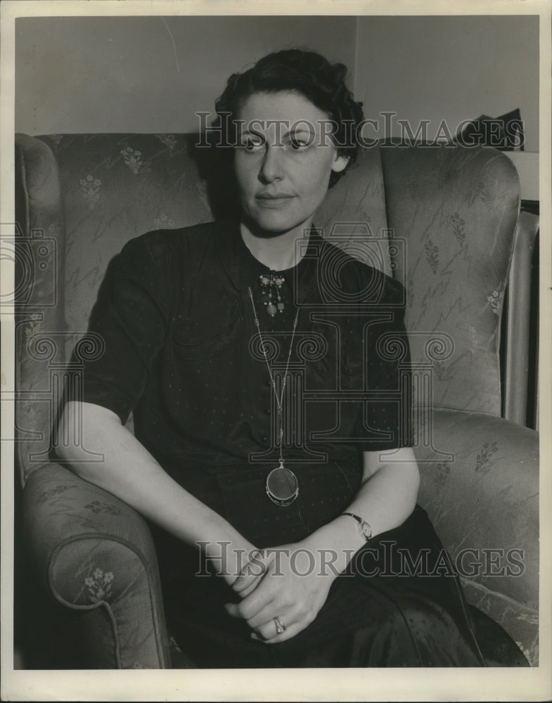 1938 Press Photo Mrs. EV Hanley - mja17960- Historic Images