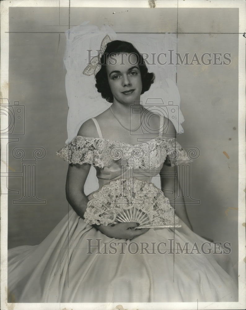 1942 Press Photo Barbara Welser engagement to Lt. Alexander Duncan- Historic Images