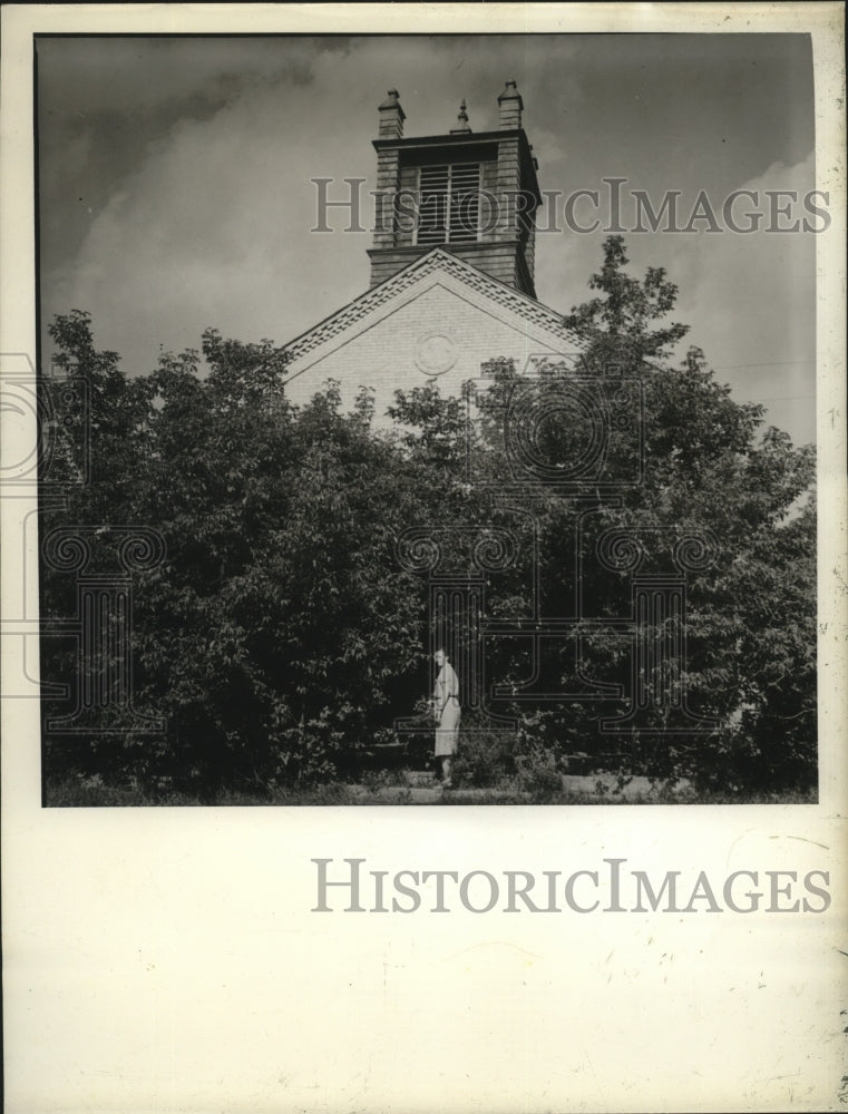 1942 Press Photo Baptist Church near Cambridge Wis - mja18678- Historic Images