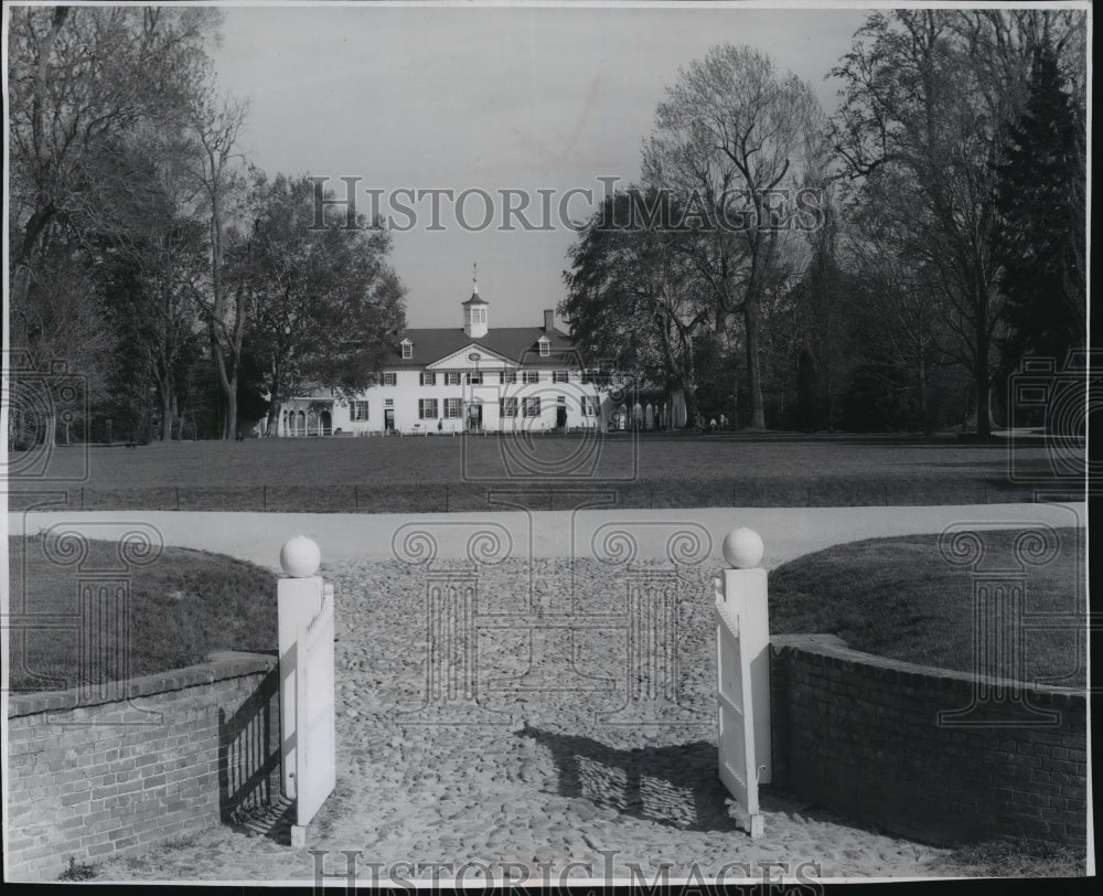 1963 Press Photo George Washington&#39;s house in Mount Vernon - mja18978