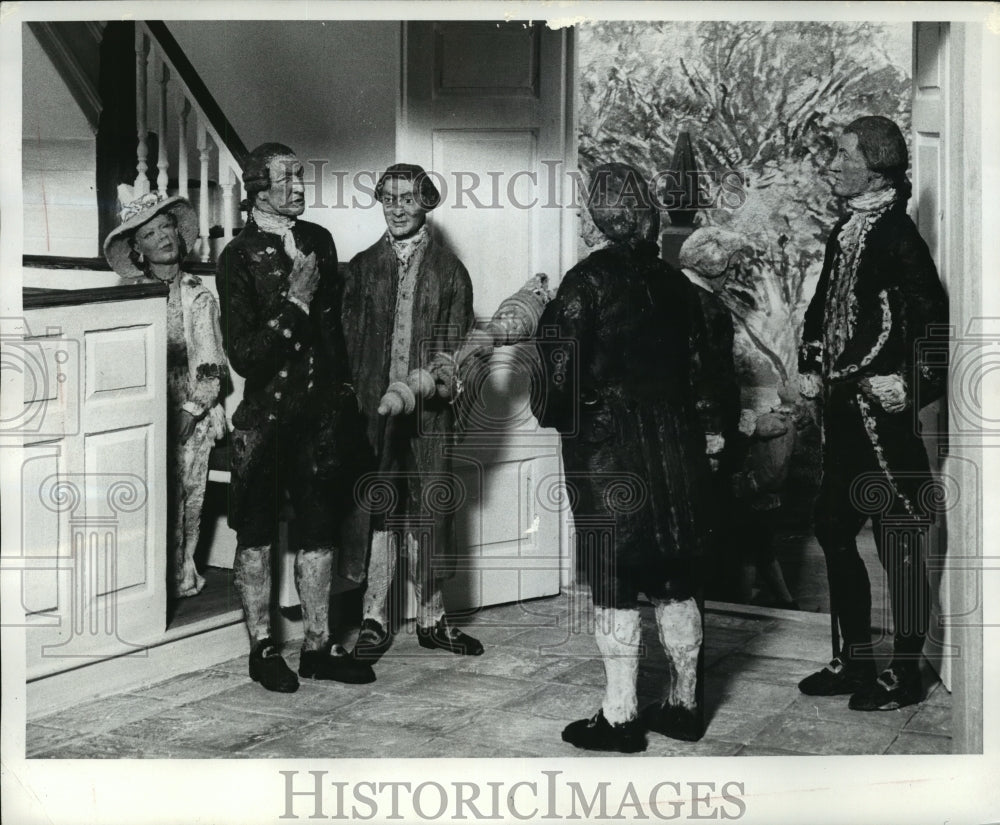 1964 Press Photo George Washington at Bruton Parish Church, 1774- Historic Images