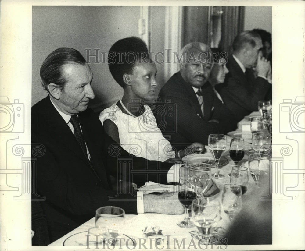 1972 Press Photo Kurt Waldheim attends luncheon in New York- Historic Images